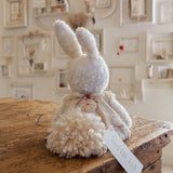 Hutch Studio Original - Sweet Petite Pearl - Hand-Crafted Tea Stained Nubby Fur Bunny-Hutch Studio Original-SKU: 730139 - Bunnies By The Bay