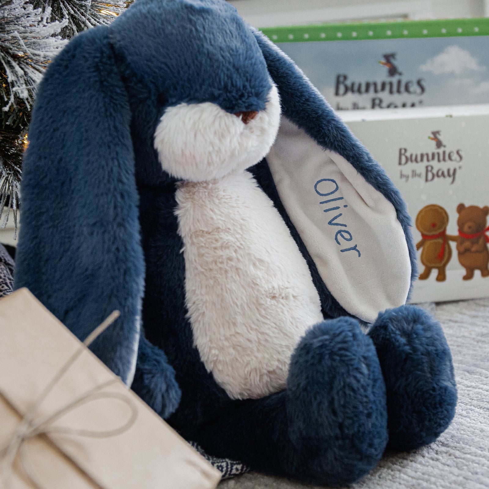 RETIRED - Sweet Floppy Nibble 16” Bunny - Starry Night Blue