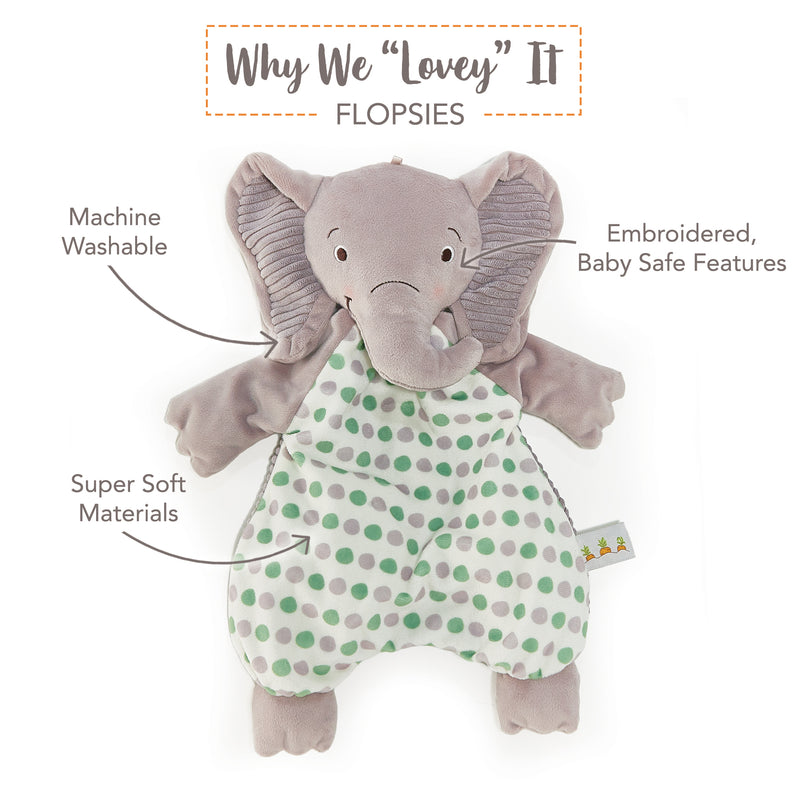 Penny the Elephant Flopsie-Lovey - Flop Hop-SKU: - Bunnies By The Bay