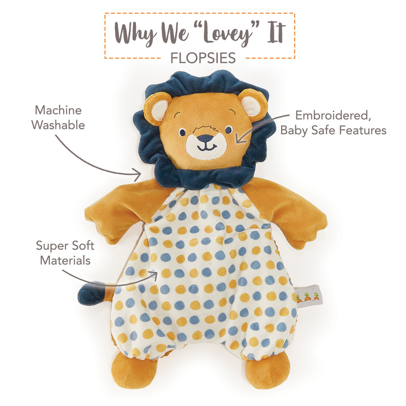 Lenny the Lion Flopsie-Lovey - Flop Hop-SKU: - Bunnies By The Bay