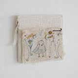 Hutch Studio - Birds the Word Fabric Art Collection | No Word From The Bird-Hutch Studio Original-SKU: - Bunnies By The Bay