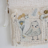 Hutch Studio - Birds the Word Fabric Art Collection | No Word From The Bird-Hutch Studio Original-SKU: - Bunnies By The Bay