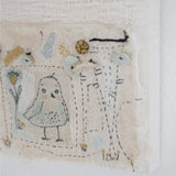 Hutch Studio - Birds the Word Fabric Art Collection | No Word From The Bird-Hutch Studio Original-SKU: - Bunnies By The Bay