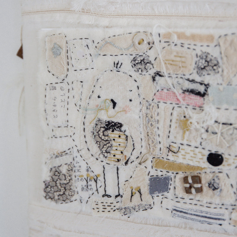 Hutch Studio - Birds the Word Fabric Art Collection | Belong To A Song Bird-Hutch Studio Original-SKU: - Bunnies By The Bay