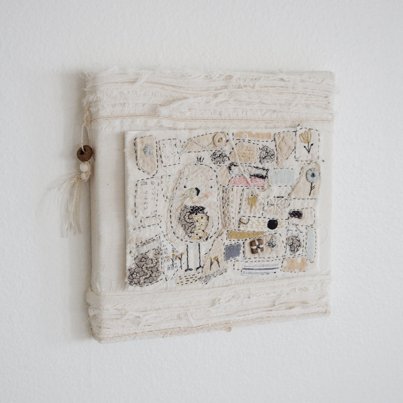 Hutch Studio - Birds the Word Fabric Art Collection | Belong To A Song Bird-Hutch Studio Original-SKU: - Bunnies By The Bay