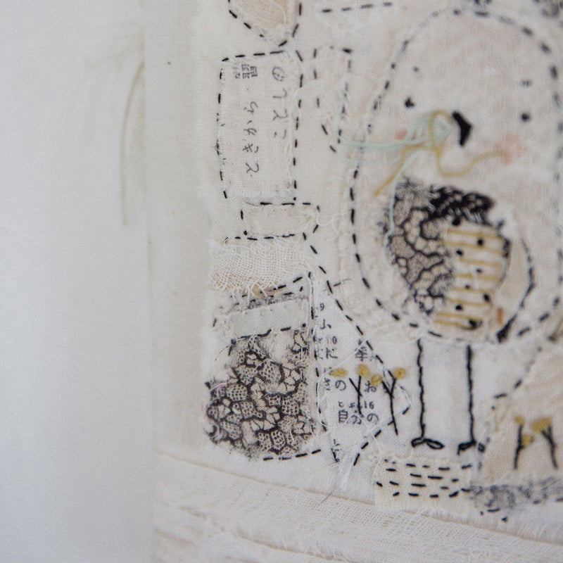 Hutch Studio - Birds the Word Fabric Art Collection | Belong To A Song Bird-Hutch Studio Original-SKU: - Bunnies By The Bay