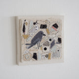 Hutch Studio - Birds the Word Fabric Art Collection | Flight Delay-Hutch Studio Original-SKU: - Bunnies By The Bay