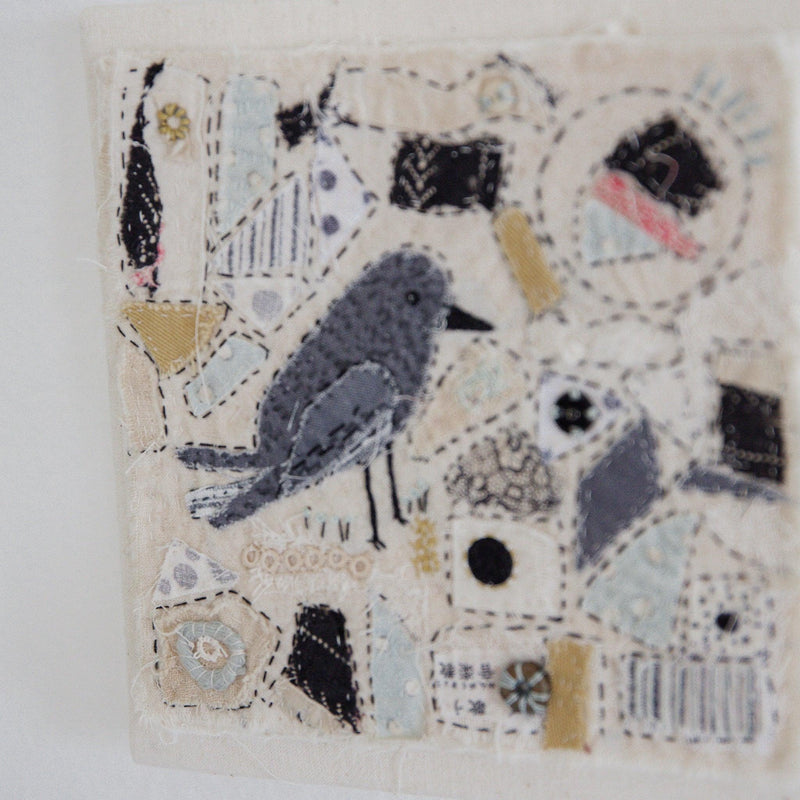 Hutch Studio - Birds the Word Fabric Art Collection | Flight Delay-Hutch Studio Original-SKU: - Bunnies By The Bay