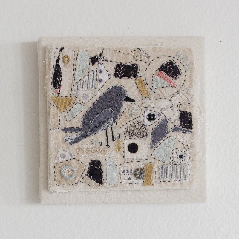 Hutch Studio - Birds the Word Fabric Art Collection | Flight Delay-Hutch Studio Original-SKU: - Bunnies By The Bay