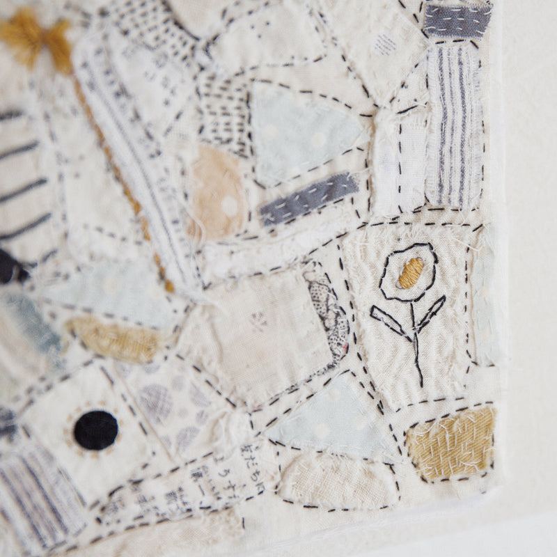 Hutch Studio - Birds the Word Fabric Art Collection | Three Wee Chichadee-Hutch Studio Original-SKU: - Bunnies By The Bay