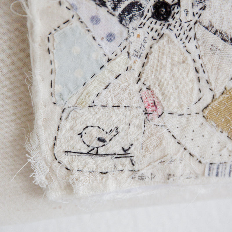 Hutch Studio - Birds the Word Fabric Art Collection | Three Wee Chichadee-Hutch Studio Original-SKU: - Bunnies By The Bay