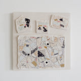 Hutch Studio - Birds the Word Fabric Art Collection | Three Wee Chichadee-Hutch Studio Original-SKU: - Bunnies By The Bay