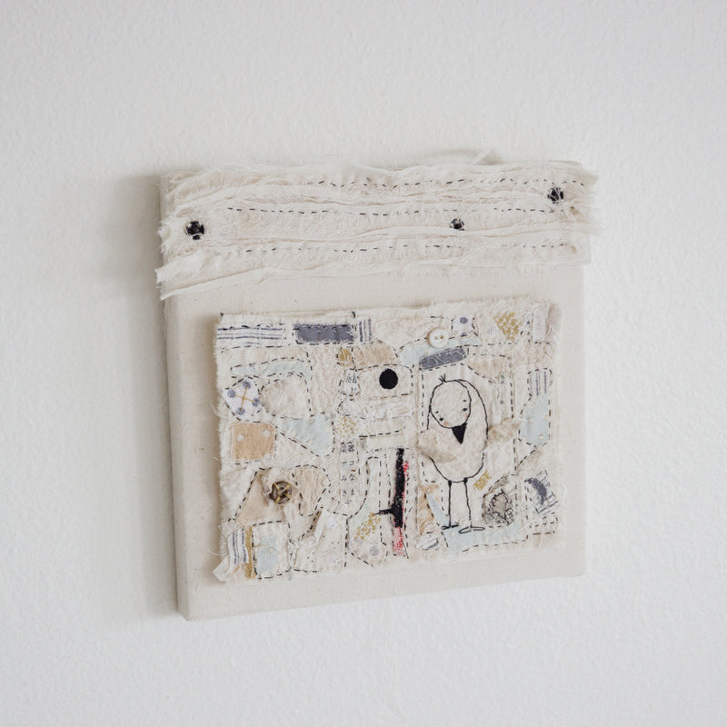 Hutch Studio - Birds the Word Fabric Art Collection | Where's the Worm?-Hutch Studio Original-SKU: - Bunnies By The Bay