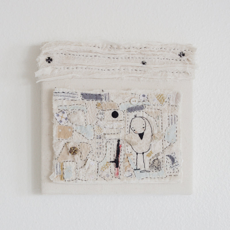 Hutch Studio - Birds the Word Fabric Art Collection | Where's the Worm?-Hutch Studio Original-SKU: - Bunnies By The Bay
