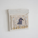 Hutch Studio - Birds the Word Fabric Art Collection | The Crows Knows-Hutch Studio Original-SKU: - Bunnies By The Bay