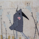 Hutch Studio - Birds the Word Fabric Art Collection | The Crows Knows-Hutch Studio Original-SKU: - Bunnies By The Bay