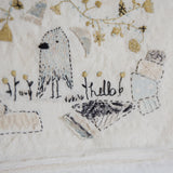 Hutch Studio - Birds the Word Fabric Art Collection | A Birds Brain-Hutch Studio Original-SKU: - Bunnies By The Bay