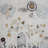 Hutch Studio - Birds the Word Fabric Art Collection | A Birds Brain-Hutch Studio Original-SKU: - Bunnies By The Bay