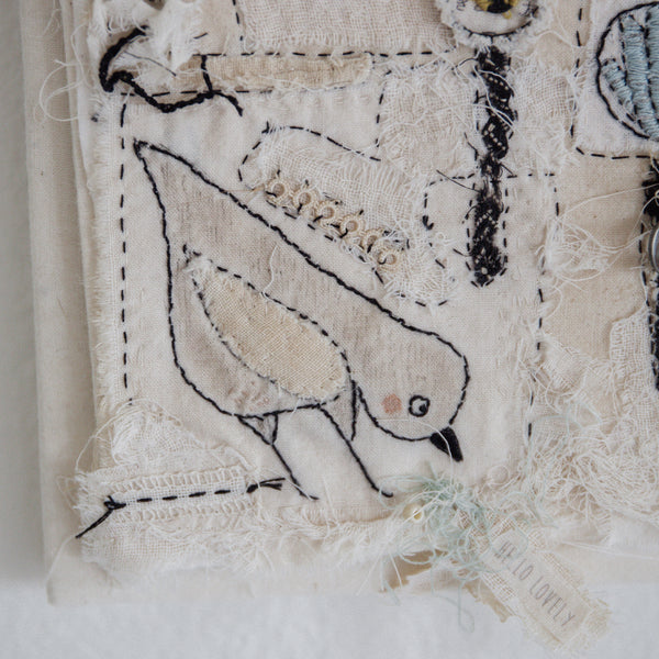 Hutch Studio - Birds the Word Fabric Art Collection | Pecking Order-Hutch Studio Original-SKU: - Bunnies By The Bay