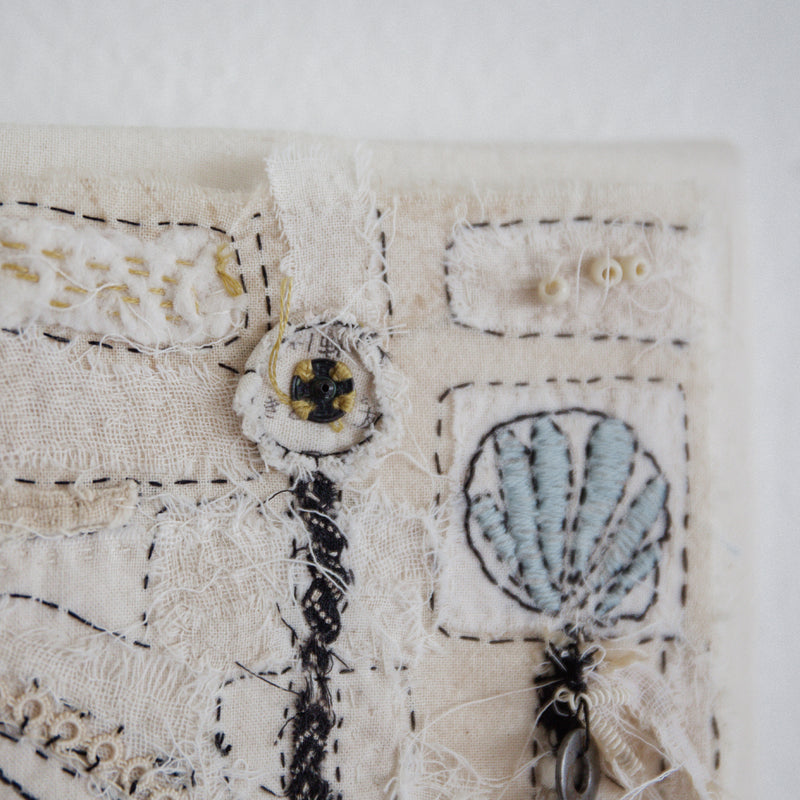 Hutch Studio - Birds the Word Fabric Art Collection | Pecking Order-Hutch Studio Original-SKU: - Bunnies By The Bay
