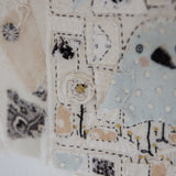 Hutch Studio - Birds the Word Fabric Art Collection | Time To Fly-Hutch Studio Original-SKU: - Bunnies By The Bay