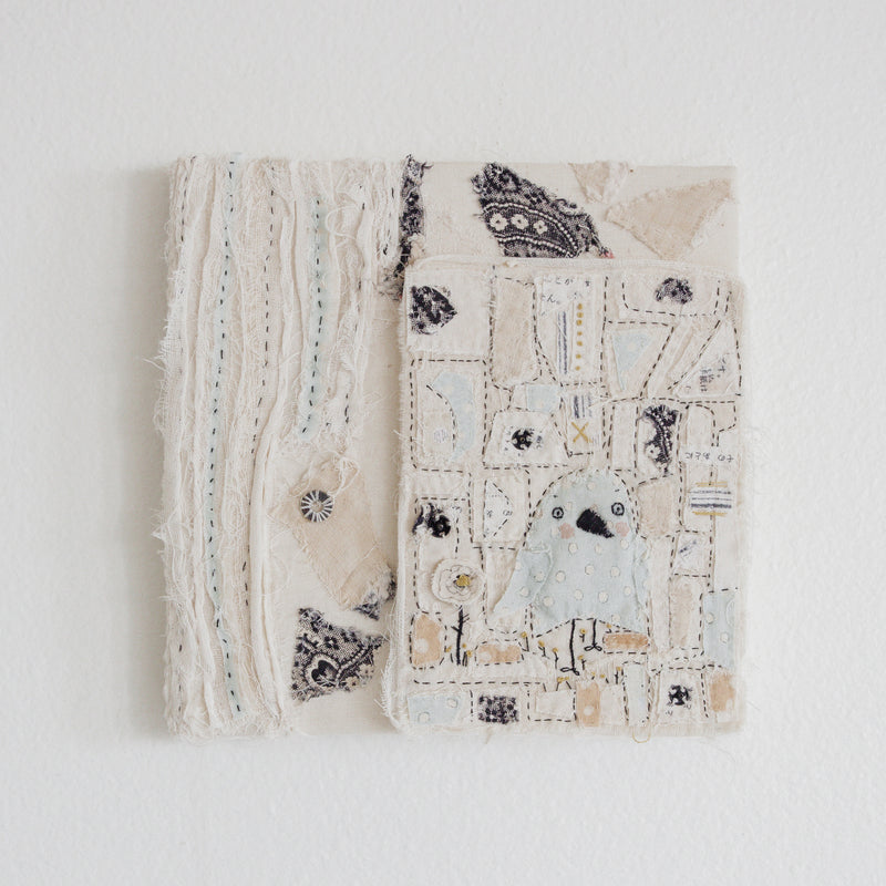 Hutch Studio - Birds the Word Fabric Art Collection | Time To Fly-Hutch Studio Original-SKU: - Bunnies By The Bay