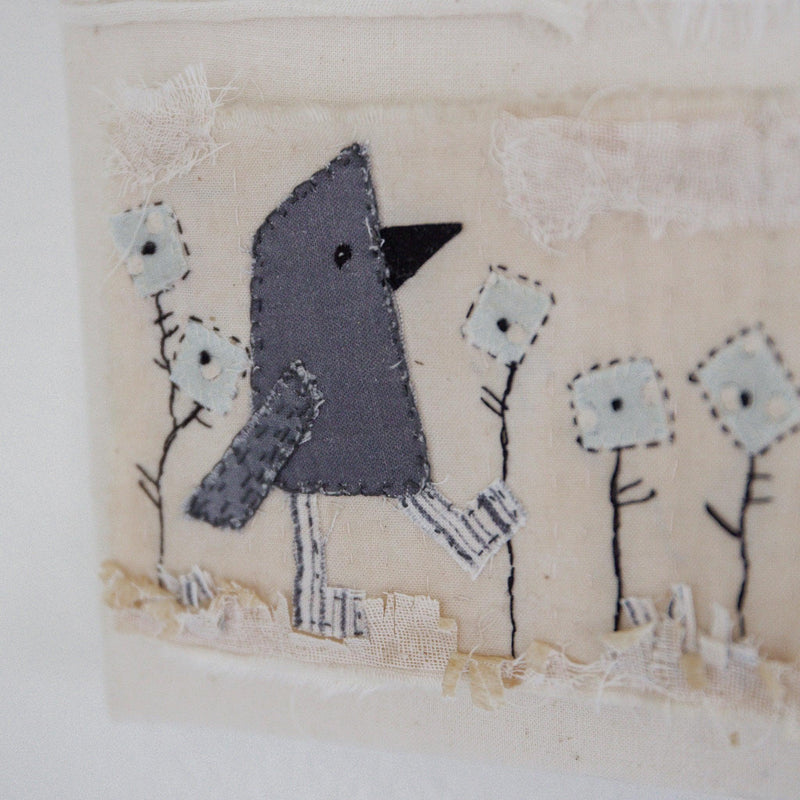 Hutch Studio - Birds the Word Fabric Art Collection | Bird Feet-Hutch Studio Original-SKU: - Bunnies By The Bay