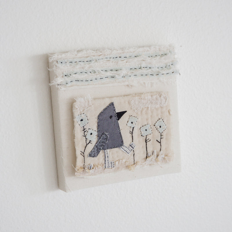 Hutch Studio - Birds the Word Fabric Art Collection | Bird Feet-Hutch Studio Original-SKU: - Bunnies By The Bay