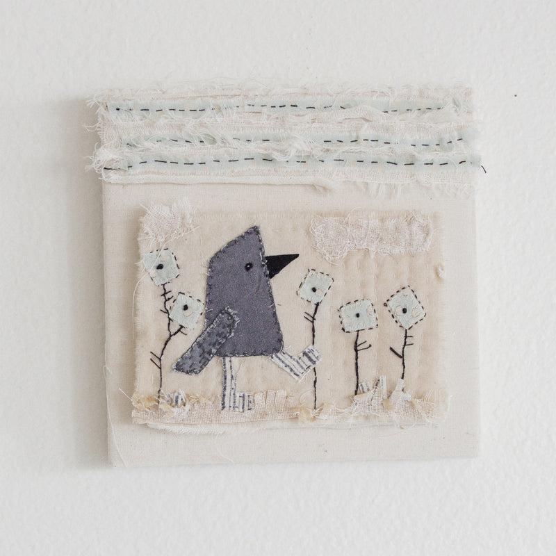 Hutch Studio - Birds the Word Fabric Art Collection | Bird Feet-Hutch Studio Original-SKU: - Bunnies By The Bay