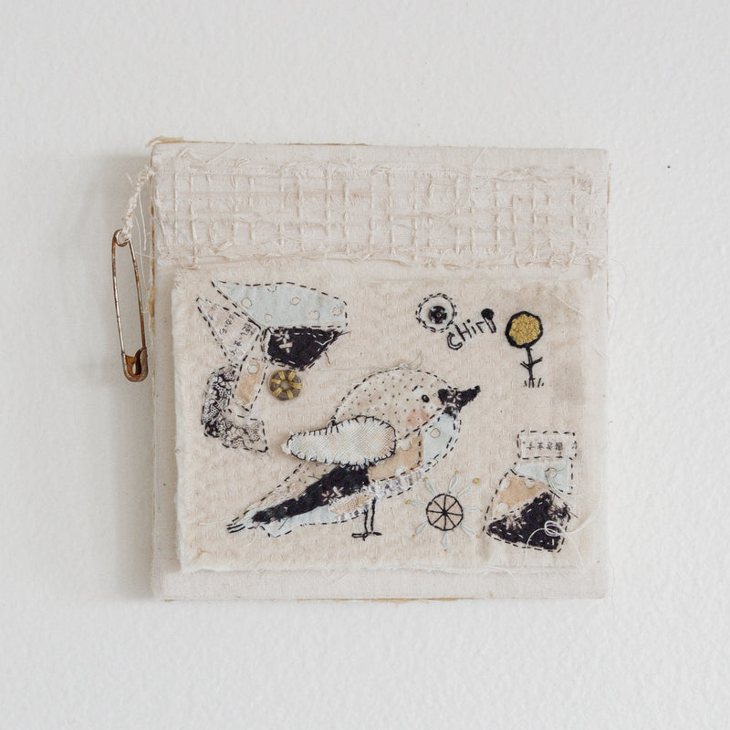 Hutch Studio - Birds the Word Fabric Art Collection | Aren't You Chirpy-Hutch Studio Original-SKU: - Bunnies By The Bay