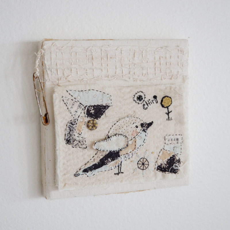 Hutch Studio - Birds the Word Fabric Art Collection | Aren't You Chirpy-Hutch Studio Original-SKU: - Bunnies By The Bay