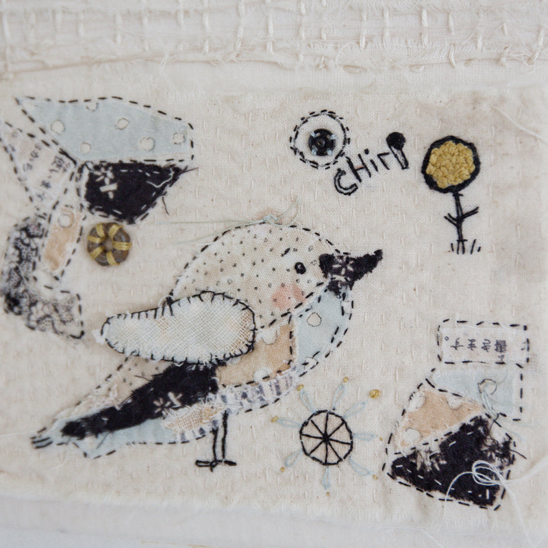 Hutch Studio - Birds the Word Fabric Art Collection | Aren't You Chirpy-Hutch Studio Original-SKU: - Bunnies By The Bay