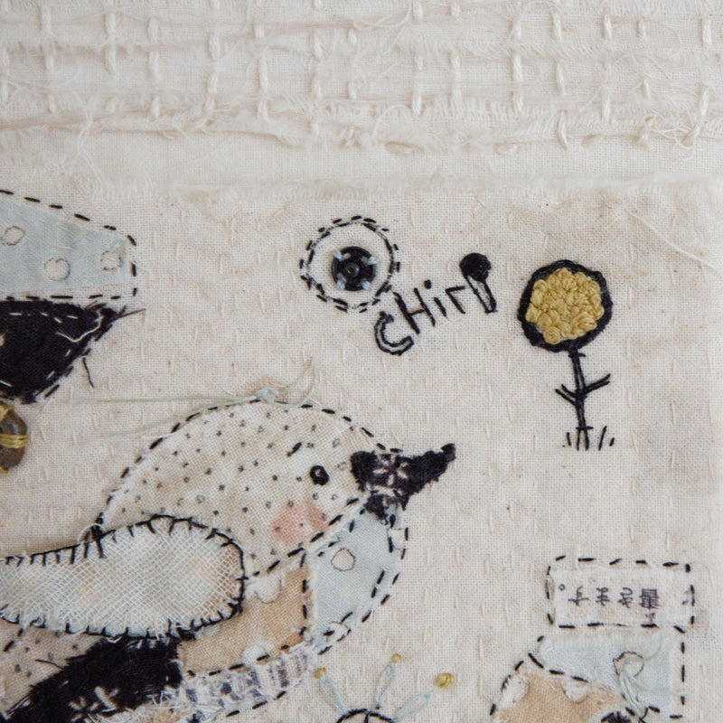 Hutch Studio - Birds the Word Fabric Art Collection | Aren't You Chirpy-Hutch Studio Original-SKU: - Bunnies By The Bay