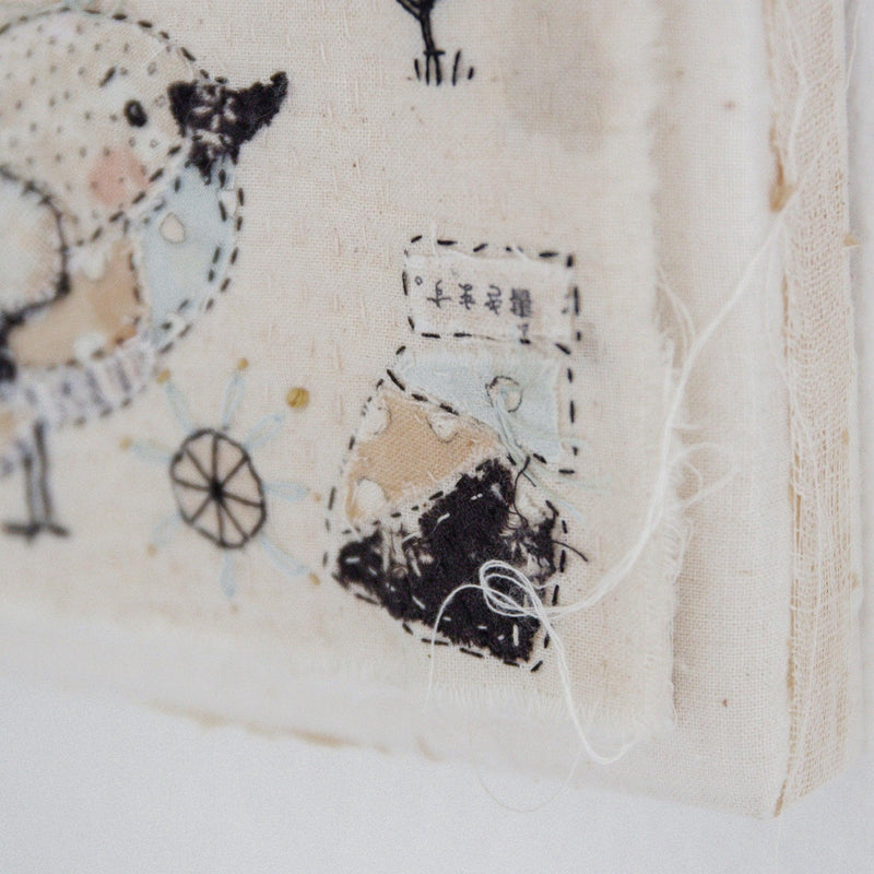 Hutch Studio - Birds the Word Fabric Art Collection | Aren't You Chirpy-Hutch Studio Original-SKU: - Bunnies By The Bay