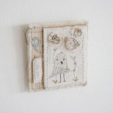 Hutch Studio - Birds the Word Fabric Art Collection | Grounded-Hutch Studio Original-SKU: - Bunnies By The Bay