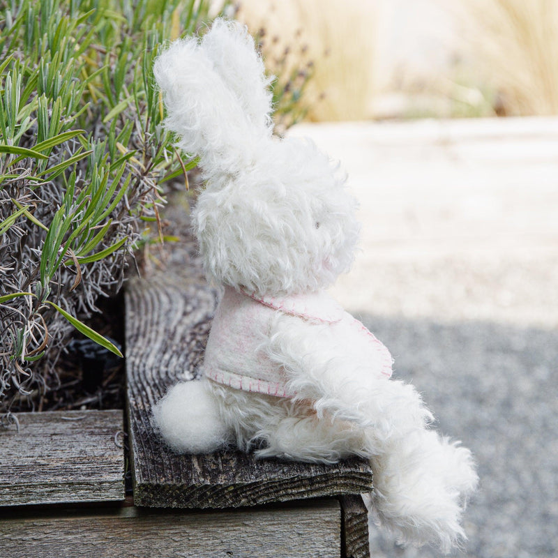 Hutch Studio Original - Hop Curly Top II - Hand-Crafted Mohair & Vintage Wool Bunny-Hutch Studio Original-SKU: - Bunnies By The Bay