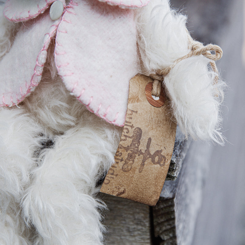 Hutch Studio Original - Hop Curly Top II - Hand-Crafted Mohair & Vintage Wool Bunny-Hutch Studio Original-SKU: - Bunnies By The Bay