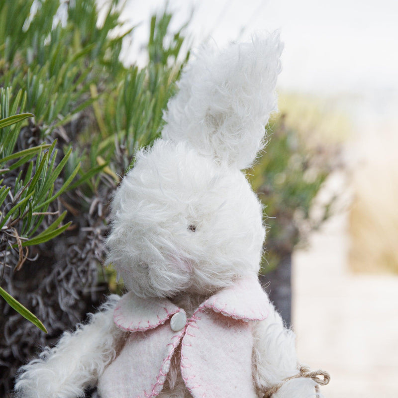 Hutch Studio Original - Hop Curly Top II - Hand-Crafted Mohair & Vintage Wool Bunny-Hutch Studio Original-SKU: - Bunnies By The Bay
