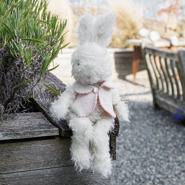 Hutch Studio Original - Hop Curly Top II - Hand-Crafted Mohair & Vintage Wool Bunny-Hutch Studio Original-SKU: - Bunnies By The Bay