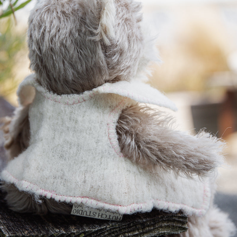 Hutch Studio Original - Buster Bear - Hand-Crafted Mohair & Vintage Wool Bear-Hutch Studio Original-SKU: - Bunnies By The Bay