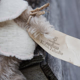 Hutch Studio Original - Buster Bear - Hand-Crafted Mohair & Vintage Wool Bear-Hutch Studio Original-SKU: - Bunnies By The Bay