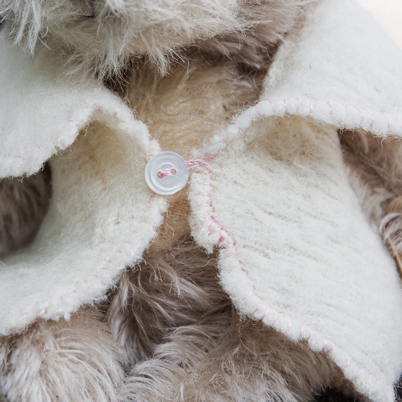Hutch Studio Original - Buster Bear - Hand-Crafted Mohair & Vintage Wool Bear-Hutch Studio Original-SKU: - Bunnies By The Bay