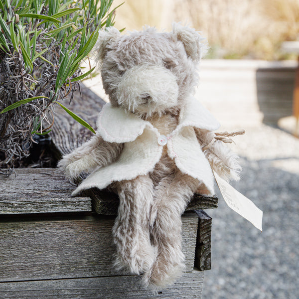 Hutch Studio Original - Buster Bear - Hand-Crafted Mohair & Vintage Wool Bear-Hutch Studio Original-SKU: - Bunnies By The Bay