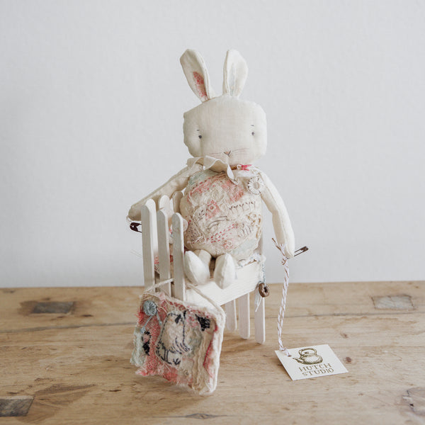 Hutch Studio - Sit-a-Spell Collection | Sit-a-Spell Mel-Hutch Studio Original-SKU: - Bunnies By The Bay