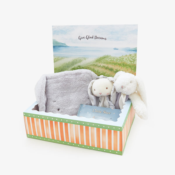 Hello, Baby! Gift Set - Bloom Gray-Gift Set-SKU: - Bunnies By The Bay