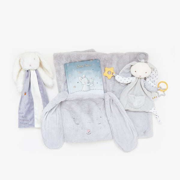 Hello, Baby! Gift Set - Bloom Gray-Gift Set-SKU: - Bunnies By The Bay