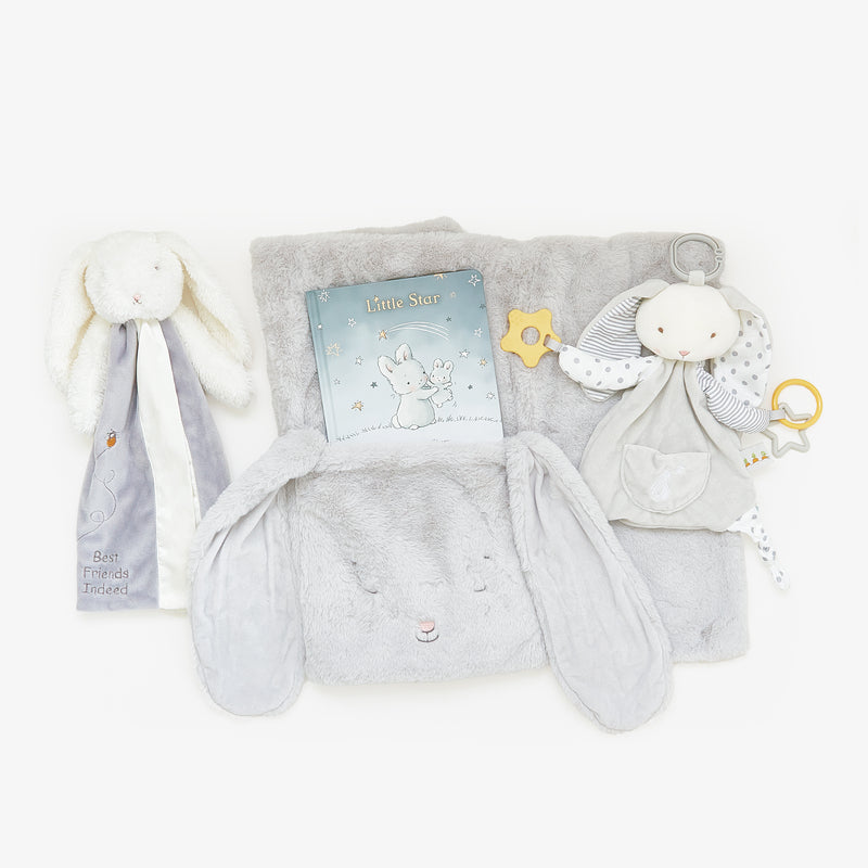 Hello, Baby! Gift Set - Bloom Gray-Gift Set-SKU: - Bunnies By The Bay