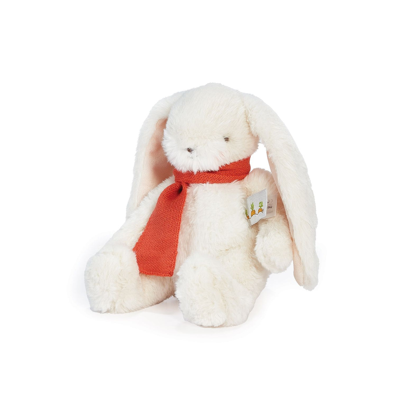 RETIRED - Holiday Wee Nibble Cream Bunny - Red Scarf