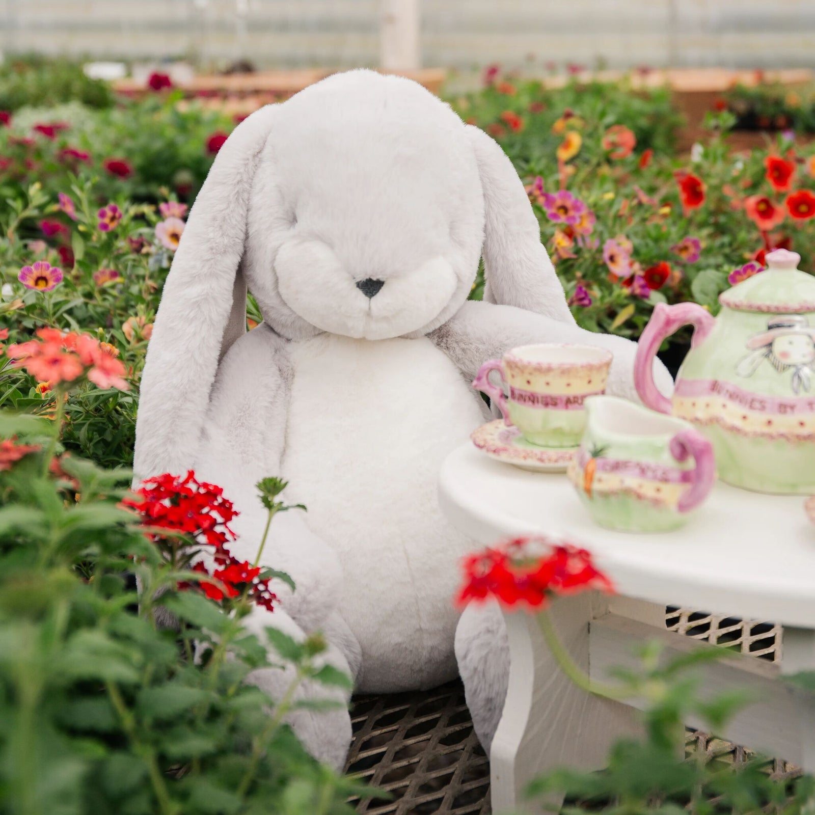 Big Nibble 20” Bunny | Stuffed Animal | Grey Bunny Plush - Bunnies