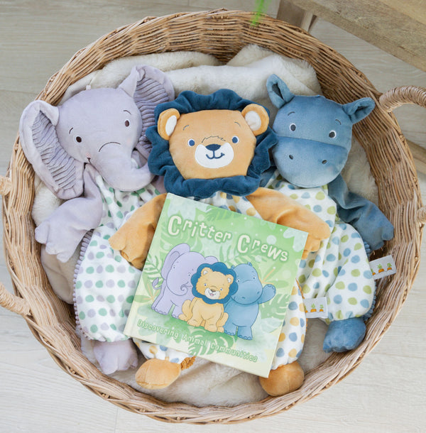 Critter Crews Board Book-Stuffed Animal-SKU: - Bunnies By The Bay